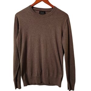 Zara Man | Mens | Medium | Brown Cotton Cashmere Sweater